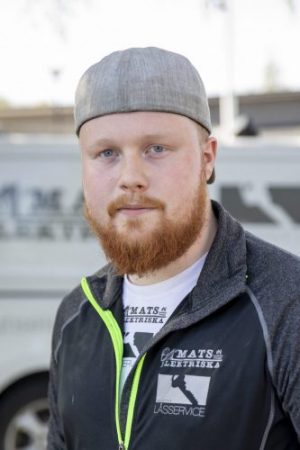 Alfred, elektriker på Mats Elektriska